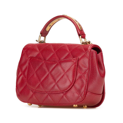 Chanel Mini Quilted Caviar Carry Around Flap