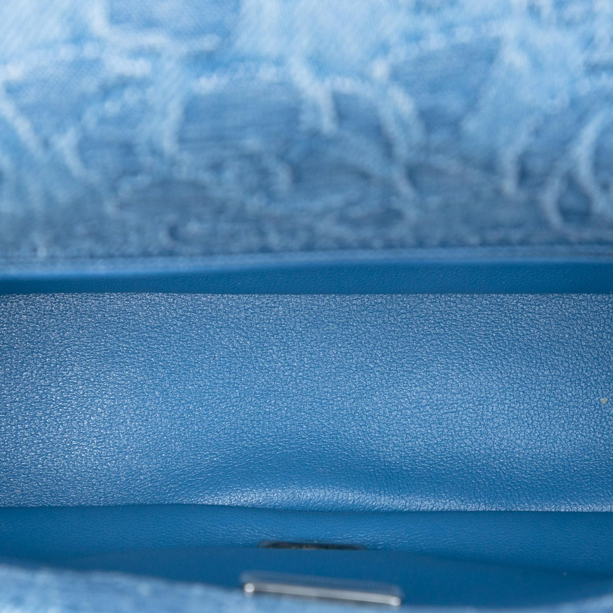 Chanel Mini Quilted Denim Camellia Sweetheart Flap