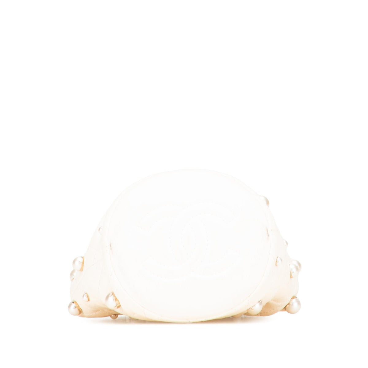 Chanel Mini Quilted Lambskin About Pearls Drawstring Bucket Bag