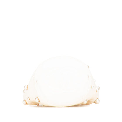 Chanel Mini Quilted Lambskin About Pearls Drawstring Bucket Bag