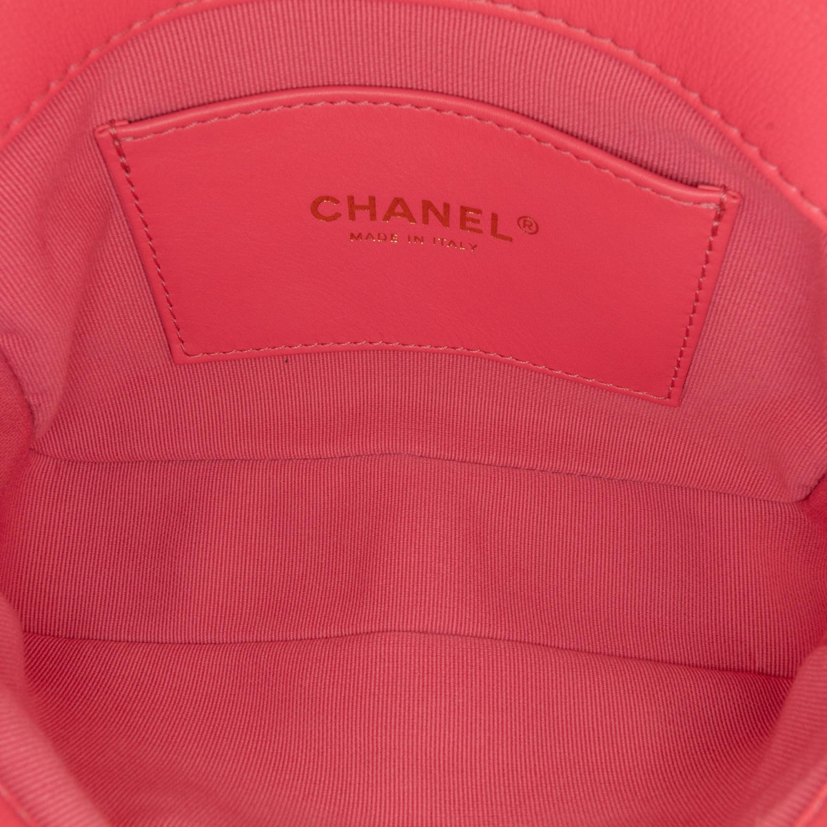 Chanel Mini Quilted Lambskin Acrylic Coco Love Flap