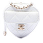 Chanel Mini Quilted Lambskin CC in Love Heart Necklace Bag