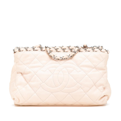 Chanel Mini Quilted Lambskin Chain Me Tote