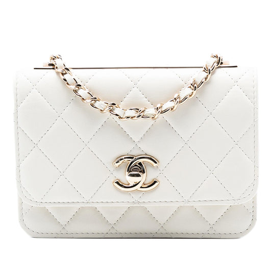 Chanel Mini Quilted Lambskin Trendy CC Wallet On Chain
