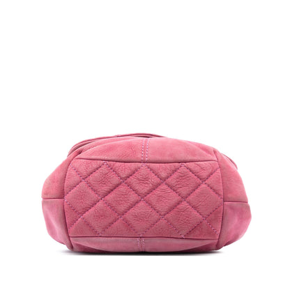 Chanel Mini Quilted Nubuck Trianon Messenger Flap
