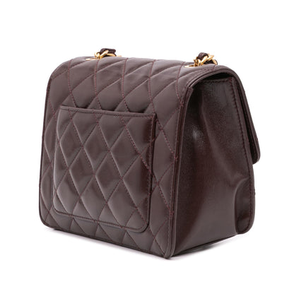 Chanel Mini Quilted Shiny Lambskin Single Flap