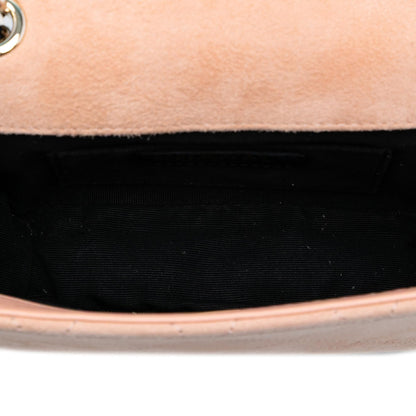 Chanel Mini Quilted Suede Braided My Own Frame Flap