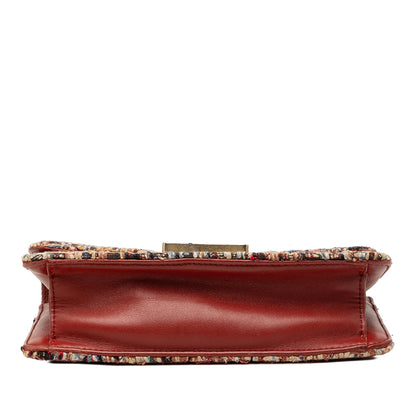 Chanel Mini Quilted Tweed Beauty Lock Flap