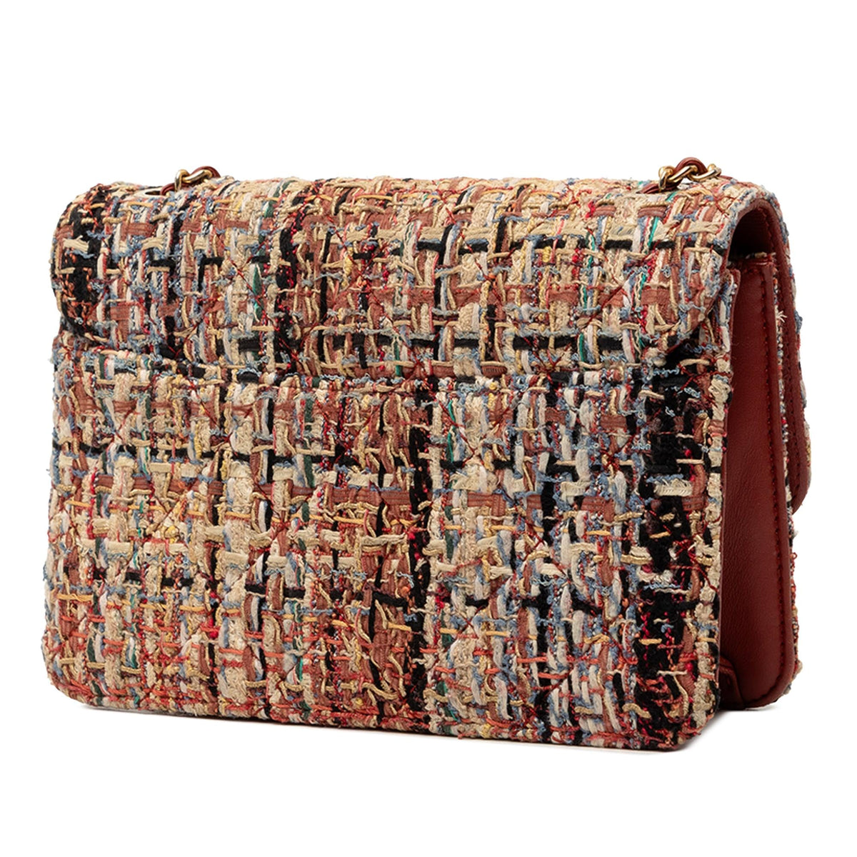 Chanel Mini Quilted Tweed Beauty Lock Flap