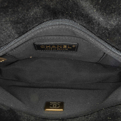 Chanel Mini Quilted Velvet Double Frame Flap