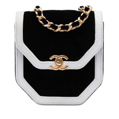 Chanel Mini Quilted Velvet Place Vendome Single Flap