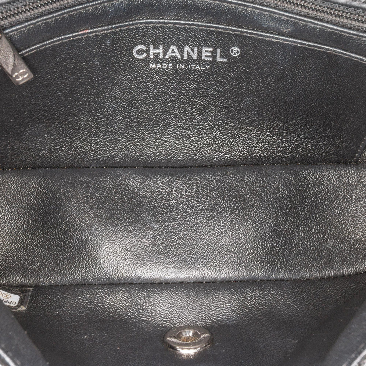 Chanel Mini Rectangular Bicolor Patent Leather Flap Bag