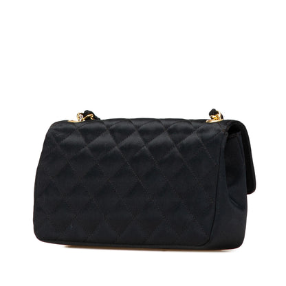 Chanel Mini Rectangular CC Quilted Satin Flap