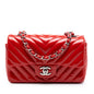 Chanel Mini Rectangular Classic Chevron Patent Single Flap