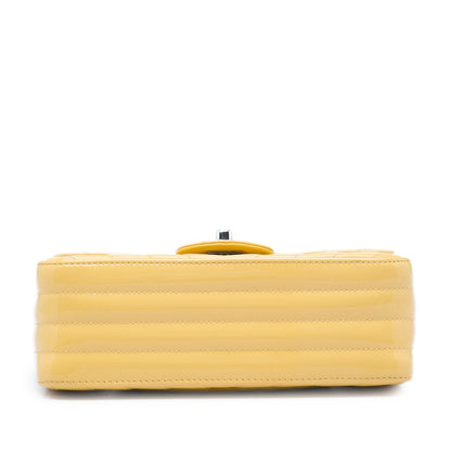 Chanel Mini Rectangular Classic Chevron Patent Single Flap