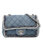 Chanel Mini Rectangular Classic Denim Braided Single Flap