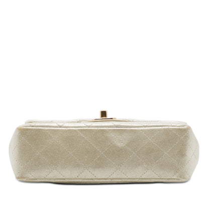 Chanel Mini Rectangular Classic Iridescent Lambskin Single Flap