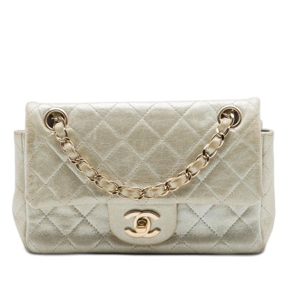Chanel Mini Rectangular Classic Iridescent Lambskin Single Flap