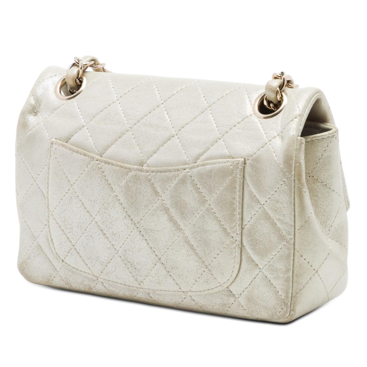 Chanel Mini Rectangular Classic Iridescent Lambskin Single Flap