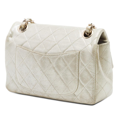 Chanel Mini Rectangular Classic Iridescent Lambskin Single Flap