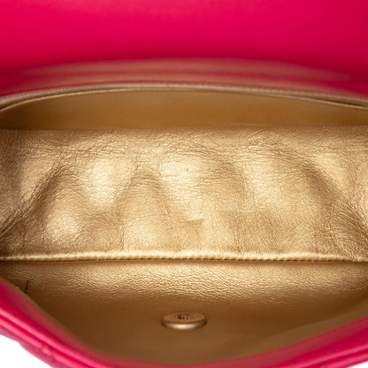 Chanel Mini Rectangular Classic Lambskin Pearl Crush Single Flap