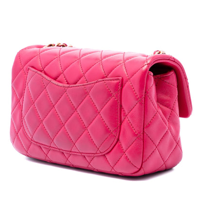Chanel Mini Rectangular Classic Lambskin Pearl Crush Single Flap