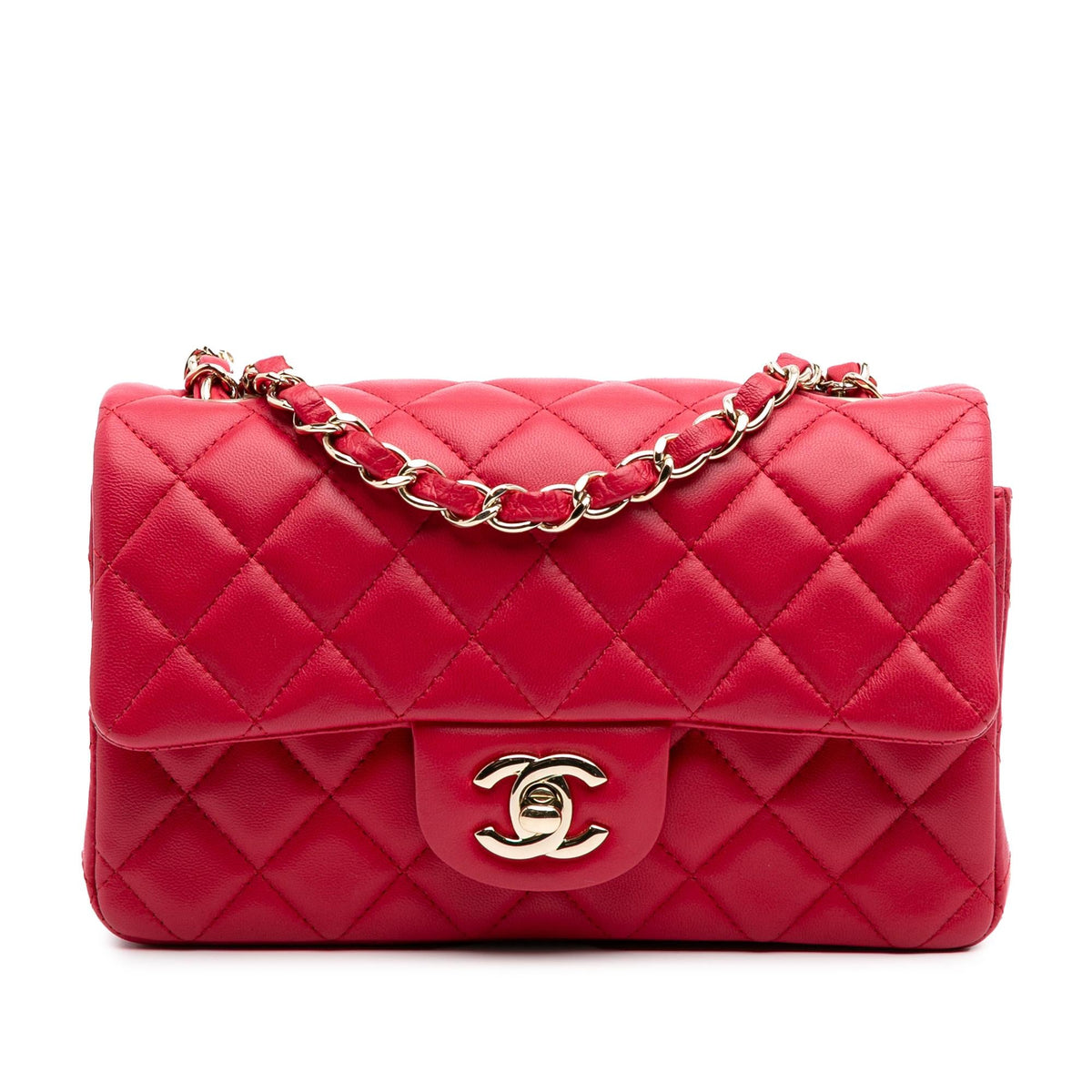 Chanel Mini Rectangular Classic Lambskin Single Flap