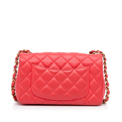Chanel Mini Rectangular Classic Lambskin Single Flap