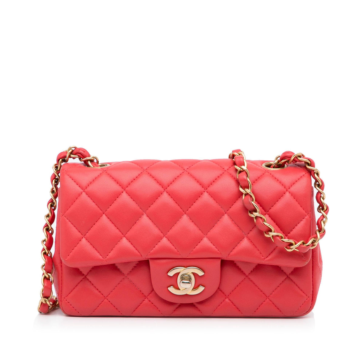 Chanel Mini Rectangular Classic Lambskin Single Flap