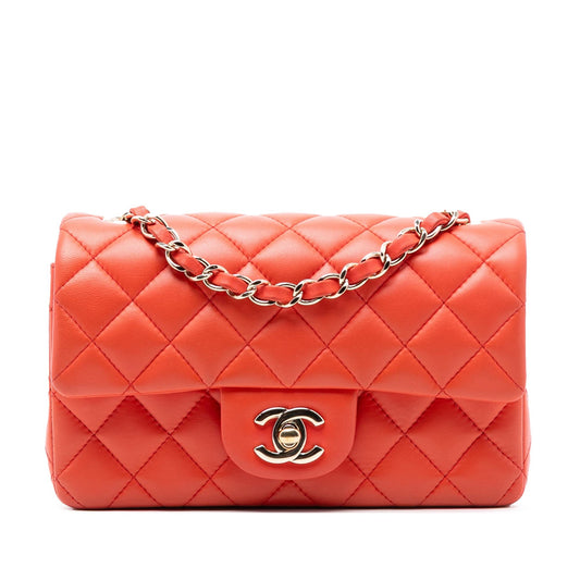 Chanel Mini Rectangular Classic Lambskin Single Flap