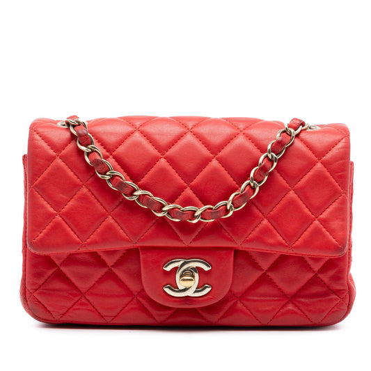 Chanel Mini Rectangular Classic Lambskin Single Flap