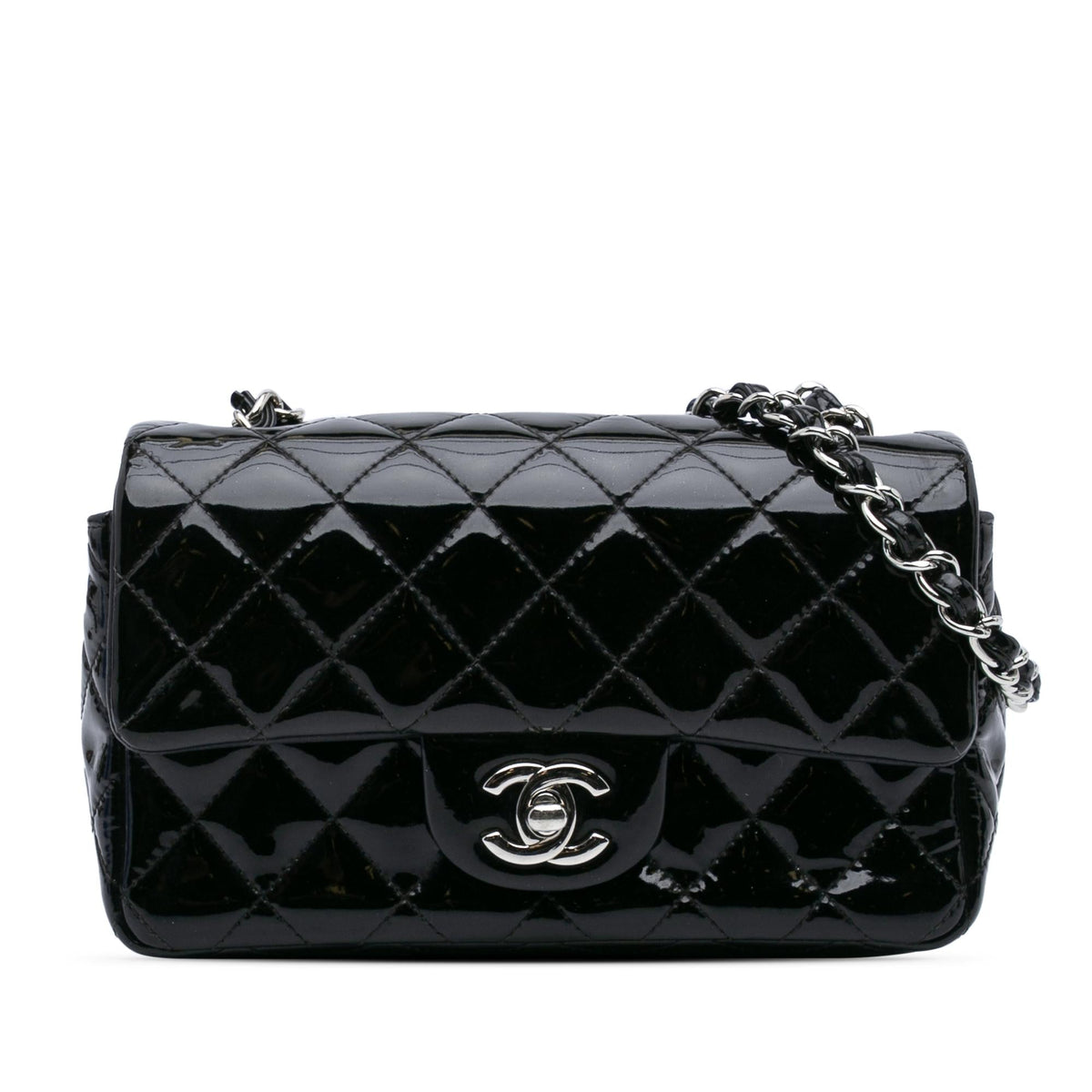 Chanel Mini Rectangular Classic Patent Single Flap
