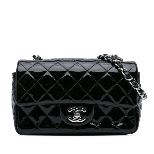 Chanel Mini Rectangular Classic Patent Single Flap