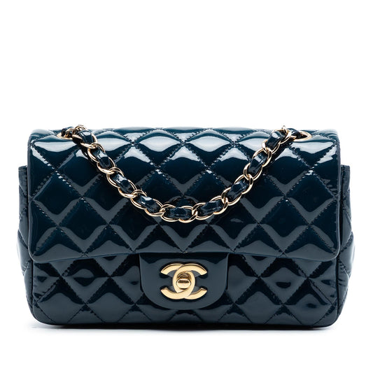 Chanel Mini Rectangular Classic Patent Single Flap