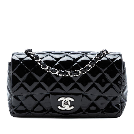 Chanel Mini Rectangular Classic Patent Single Flap
