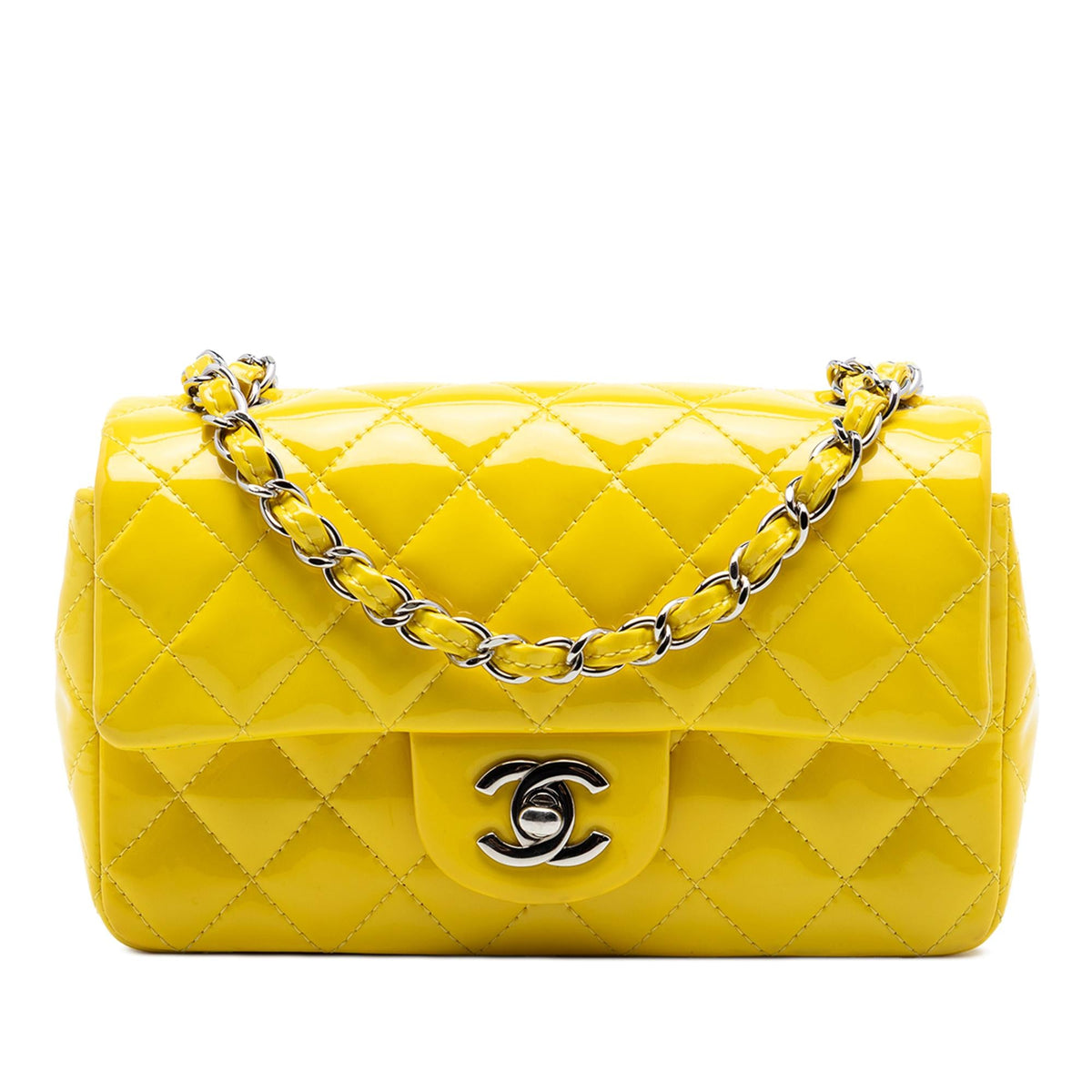 Chanel Mini Rectangular Classic Patent Single Flap