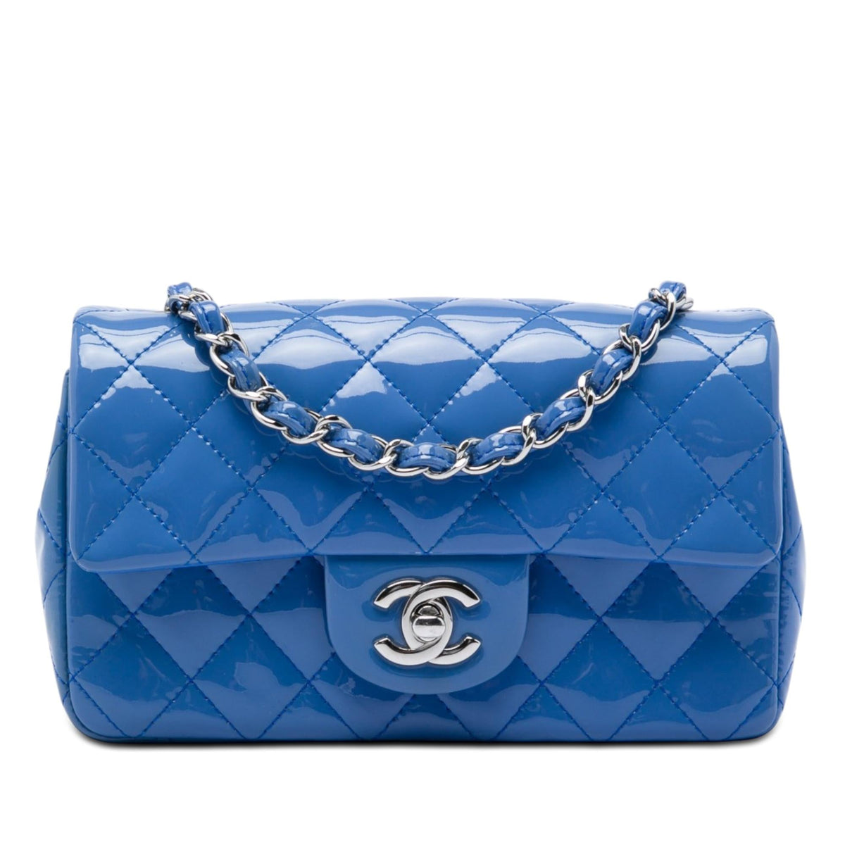 Chanel Mini Rectangular Classic Patent Single Flap