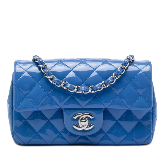 Chanel Mini Rectangular Classic Patent Single Flap