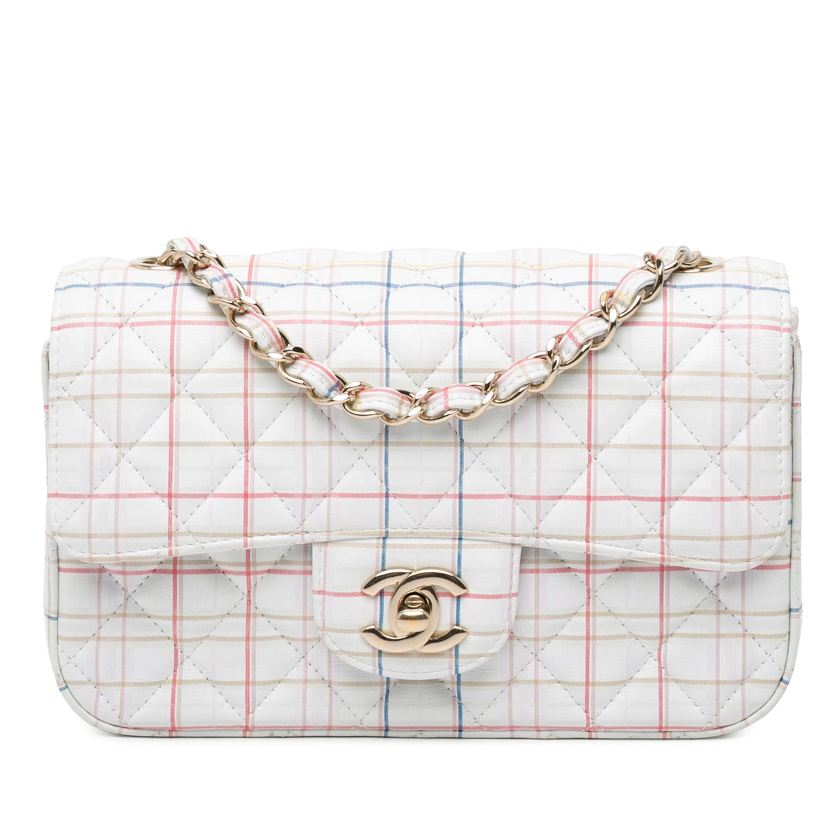 Chanel Mini Rectangular Classic Printed Calfskin Single Flap