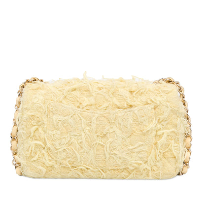 Chanel Mini Rectangular Classic Tweed Fringed Single Flap