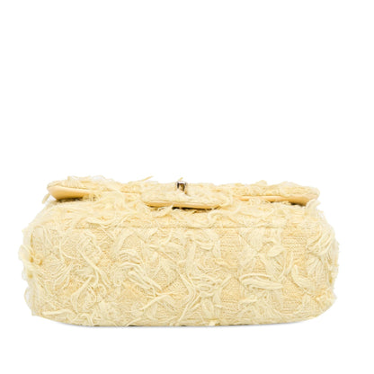 Chanel Mini Rectangular Classic Tweed Fringed Single Flap