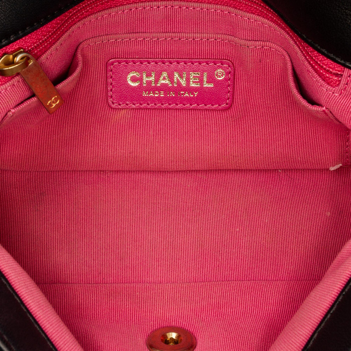 Chanel Mini Rectangular Lambskin Pearl Samba Single Flap