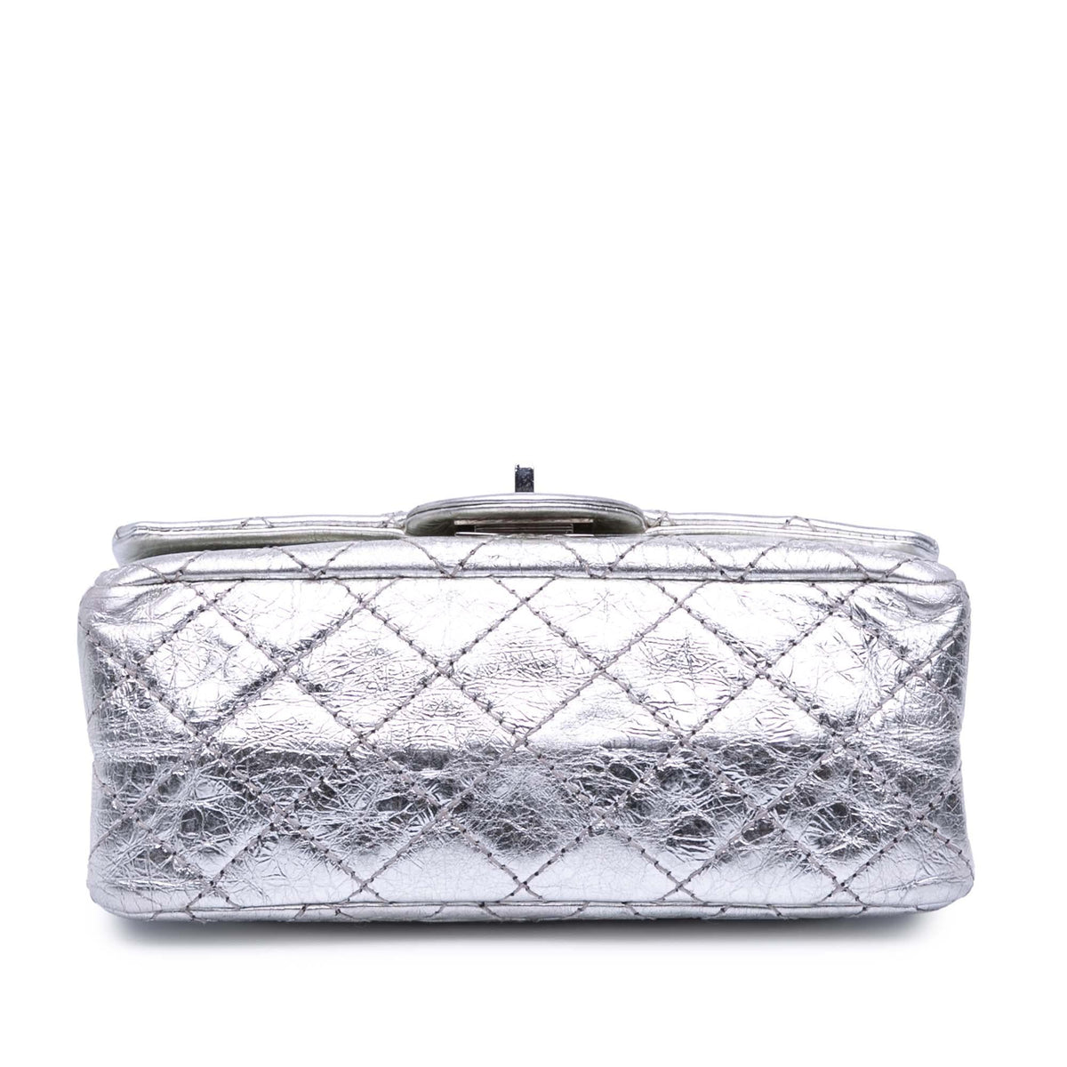 Chanel Mini Reissue 2.55 Metallic Aged Calfskin Double Flap 224