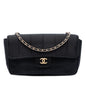 Chanel Mini Square Chocolate Bar Satin Single Flap