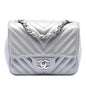 Chanel Mini Square Classic Chevron Caviar Single Flap