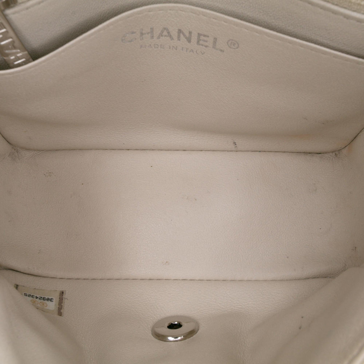Chanel Mini Square Classic Chevron Lambskin Single Flap
