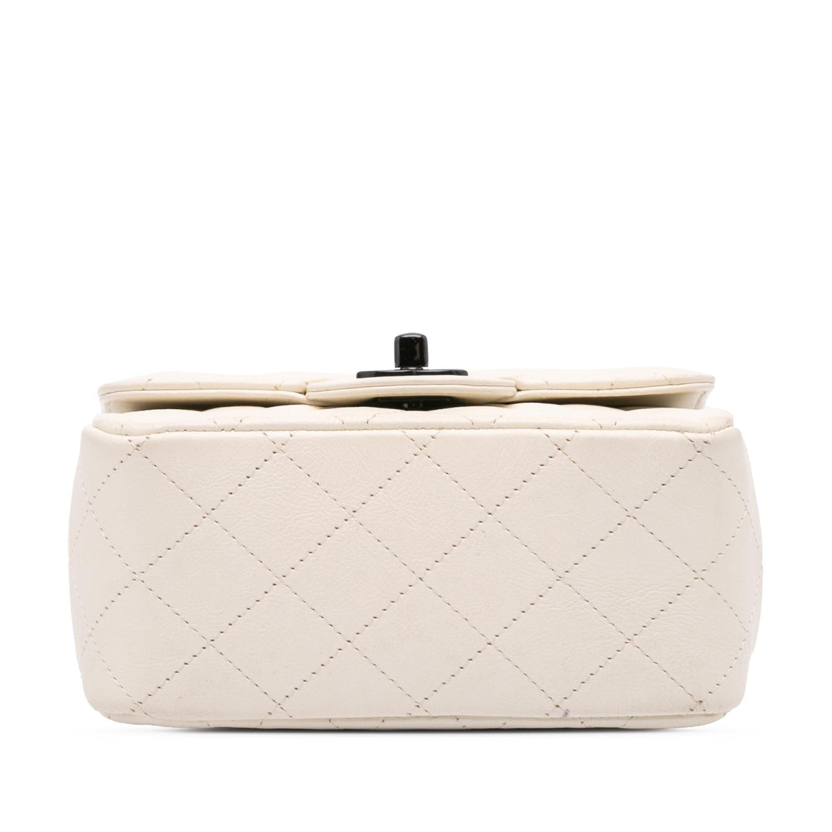 Chanel Mini Square Classic Crumpled Calfskin Single Flap