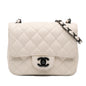 Chanel Mini Square Classic Crumpled Calfskin Single Flap