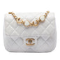 Chanel Mini Square Classic Lambskin Enamel Coco Hearts Single Flap
