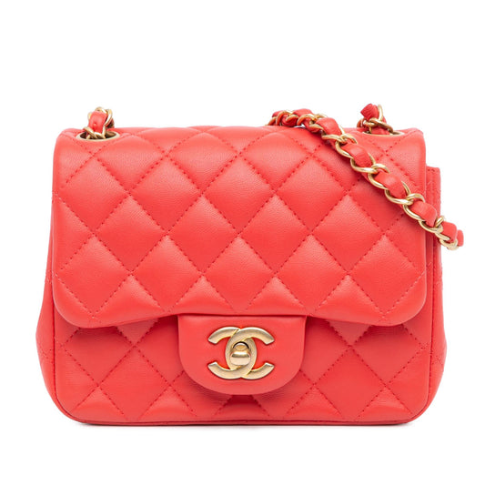 Chanel Mini Square Classic Lambskin Single Flap
